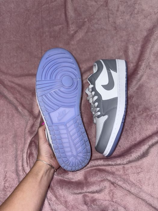 Pantofi Jordan 1 Low 43 alb gri albastru Noi nepurtati New never worn