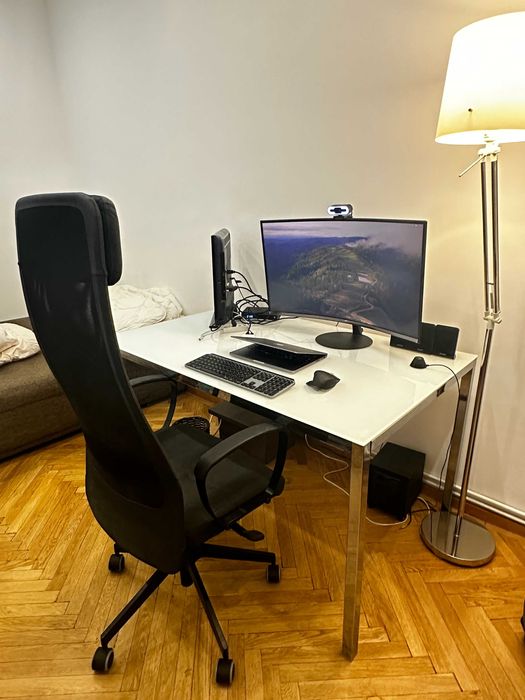 MARKUS Swivel chair, Vissle dark grey