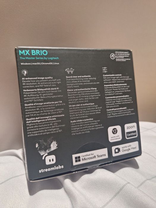 Streaming WebCam Mx Brio Logitech