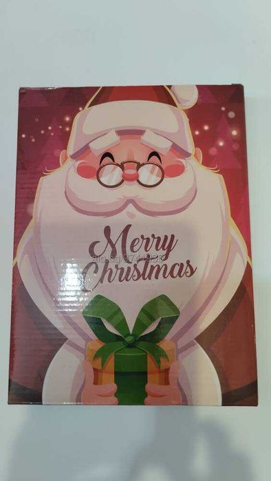 Светеща коледна украса Дядо Коледа на шейна