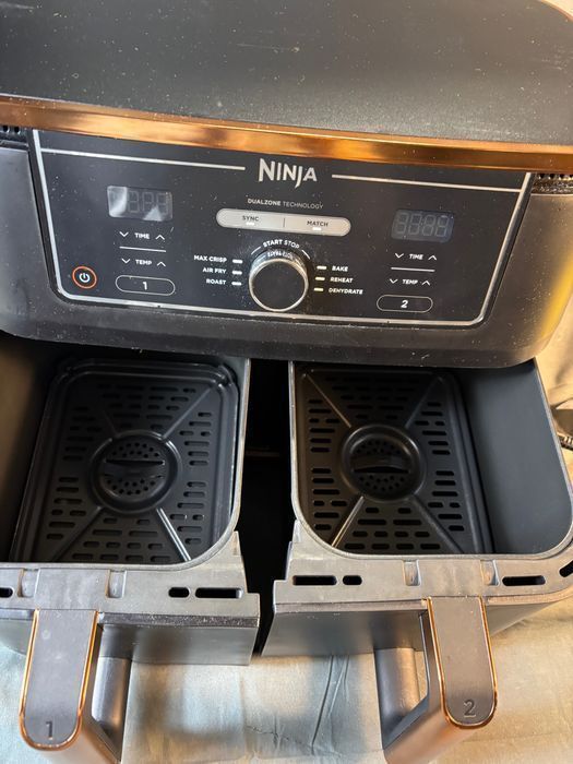 Fryer Ninja Foodi Max Dual Zone 9.5L, 6 în 1, Rame/Nero