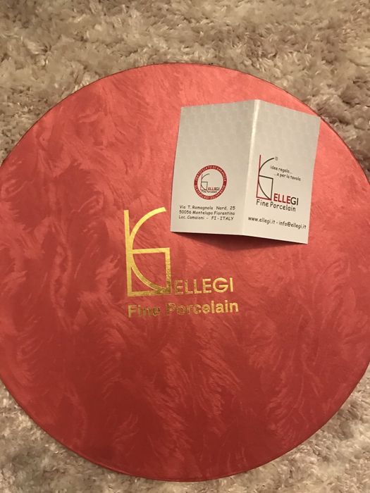 Италиански сервиз за кафе Ellegi - 12 части - 6 чаши + 6 чинийки