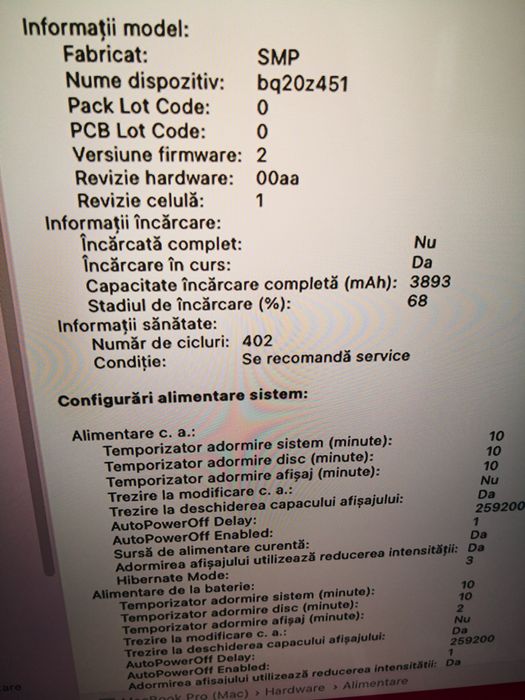 acumulator ,baterie, macbook air