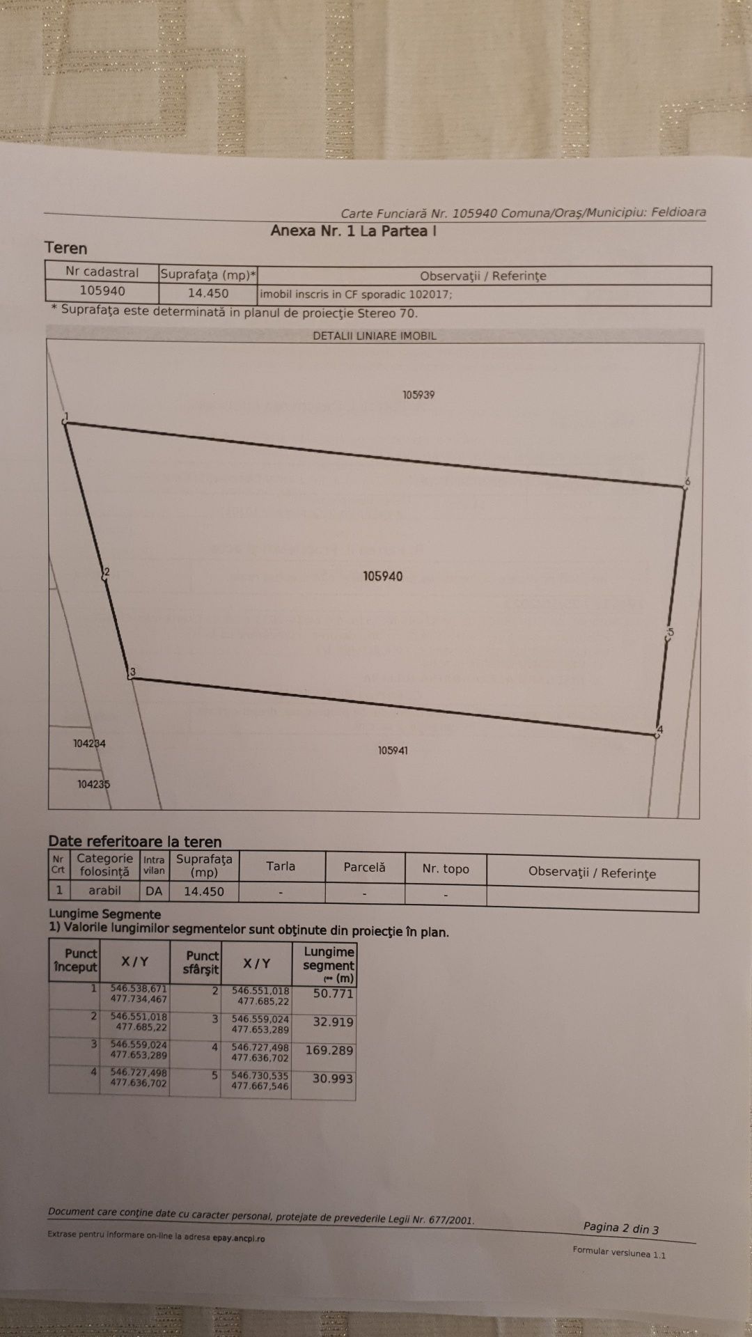 Vand teren intravilan zona Brașov DN13 sau schimb cu București