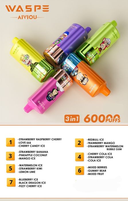 Vape WASPE 60000 original USB C