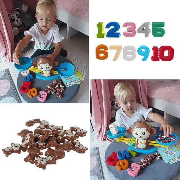 Детска образователна играчка Маймуна – везна