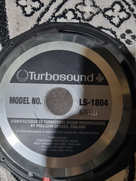Difuzoare de bas 18 țoli turbosound 400 de wati rms preț 1700 de lei