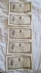 Lot bancnote rare România 500 Lei 1942 – 5 bucăți – stare foarte bună