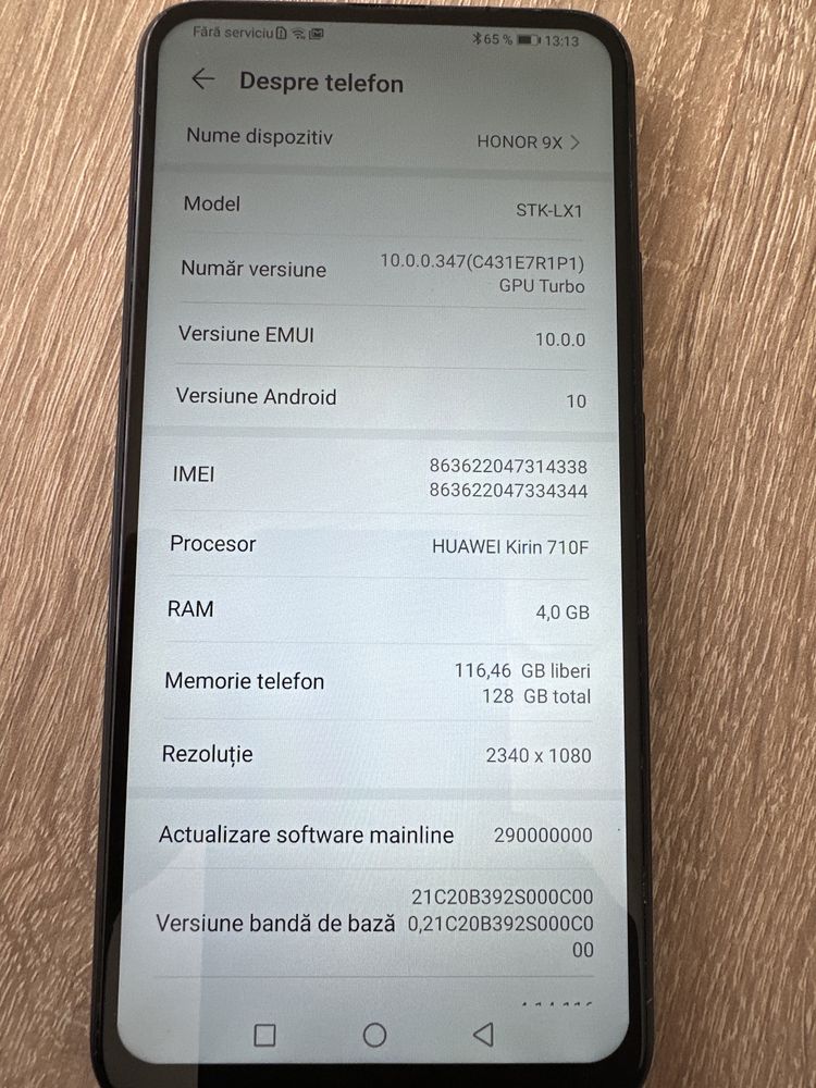 Telefon Honor 9x 128gb android 10