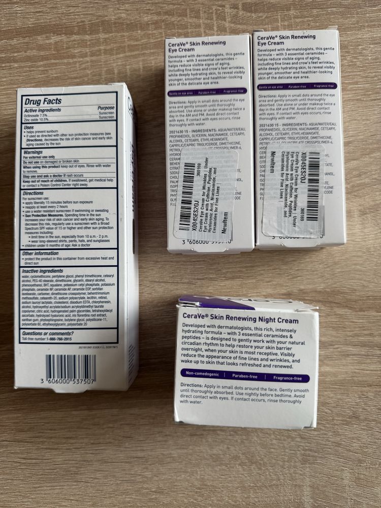 Комплект кремове за лице Cerave Skin Renewing