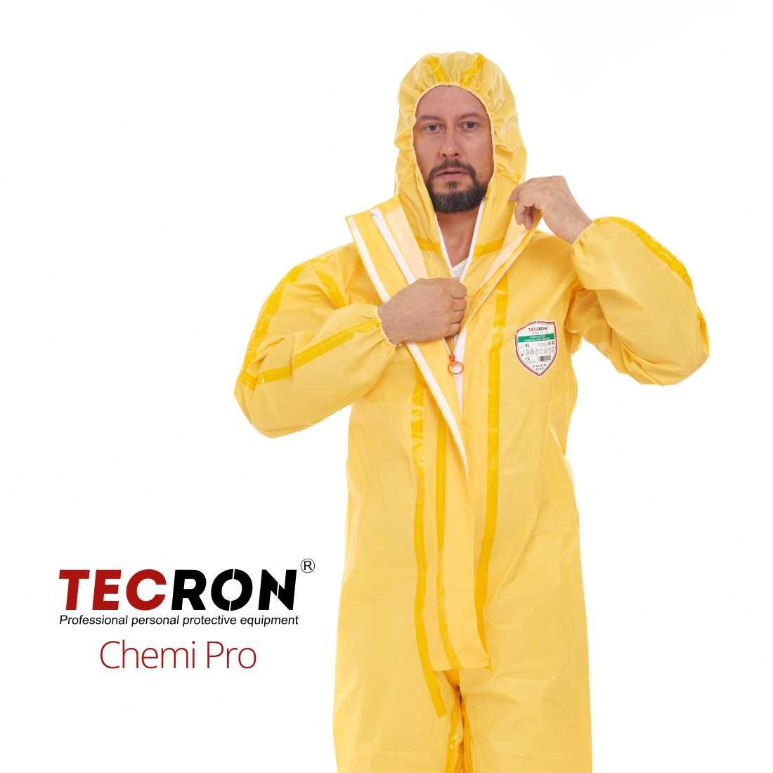 Комбинезон химической защиты TECRON Chemi Pro ТИП 3, химзащита 90 г/м