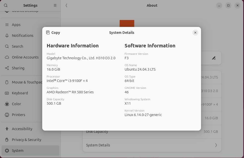 Desktop PC, Intel i3-9100F, Radeon RX580 8GB, 500GB M.2 SSD.