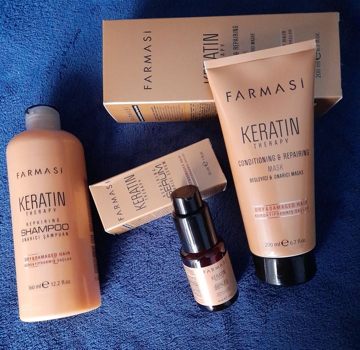 Ofertă Farmasi Set Keratină‼️Şampon+ulei+balsam‼️