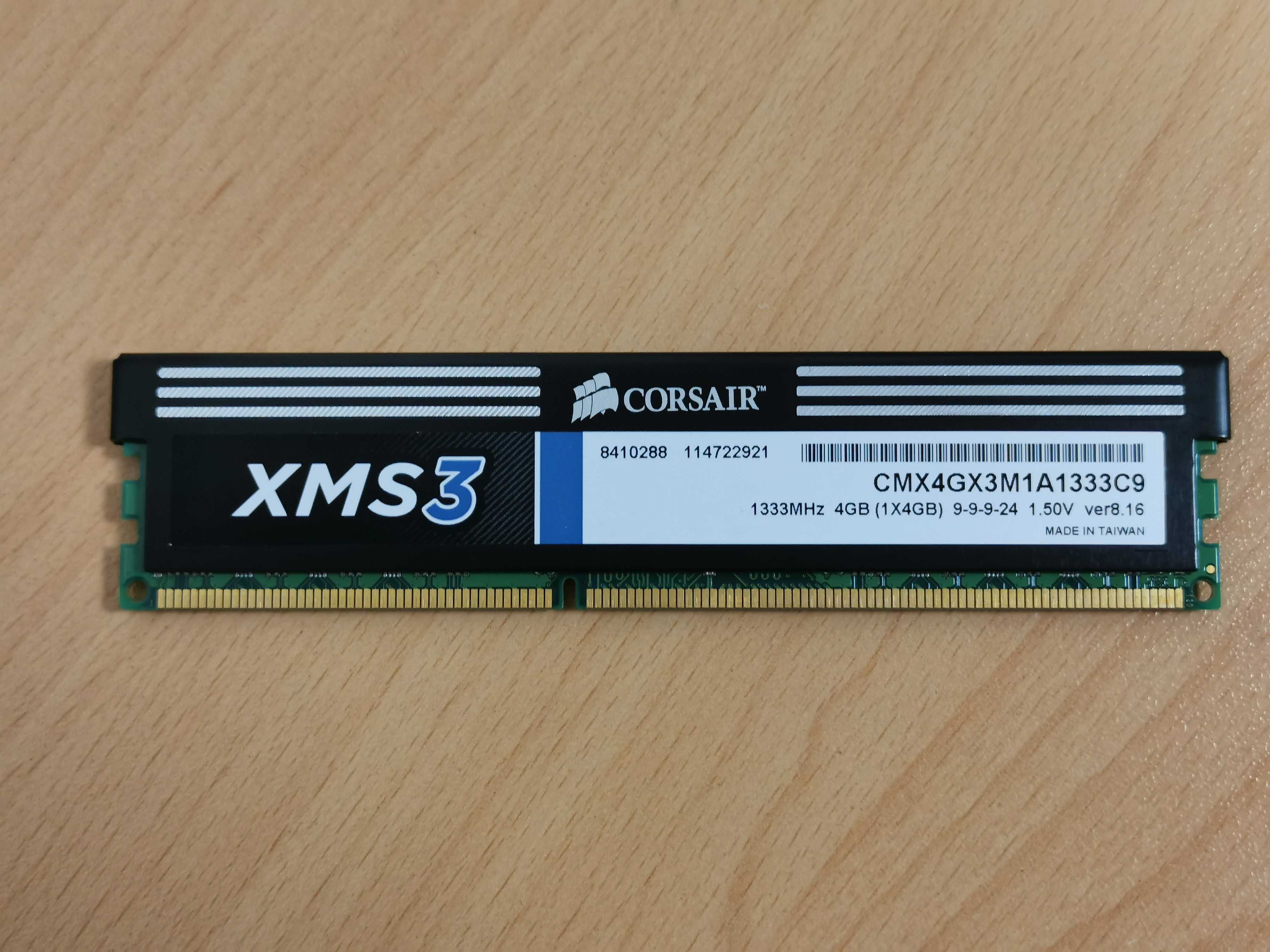 Corsair XMS3 4GB (1x 4GB) DDR3 RAM / рам памет