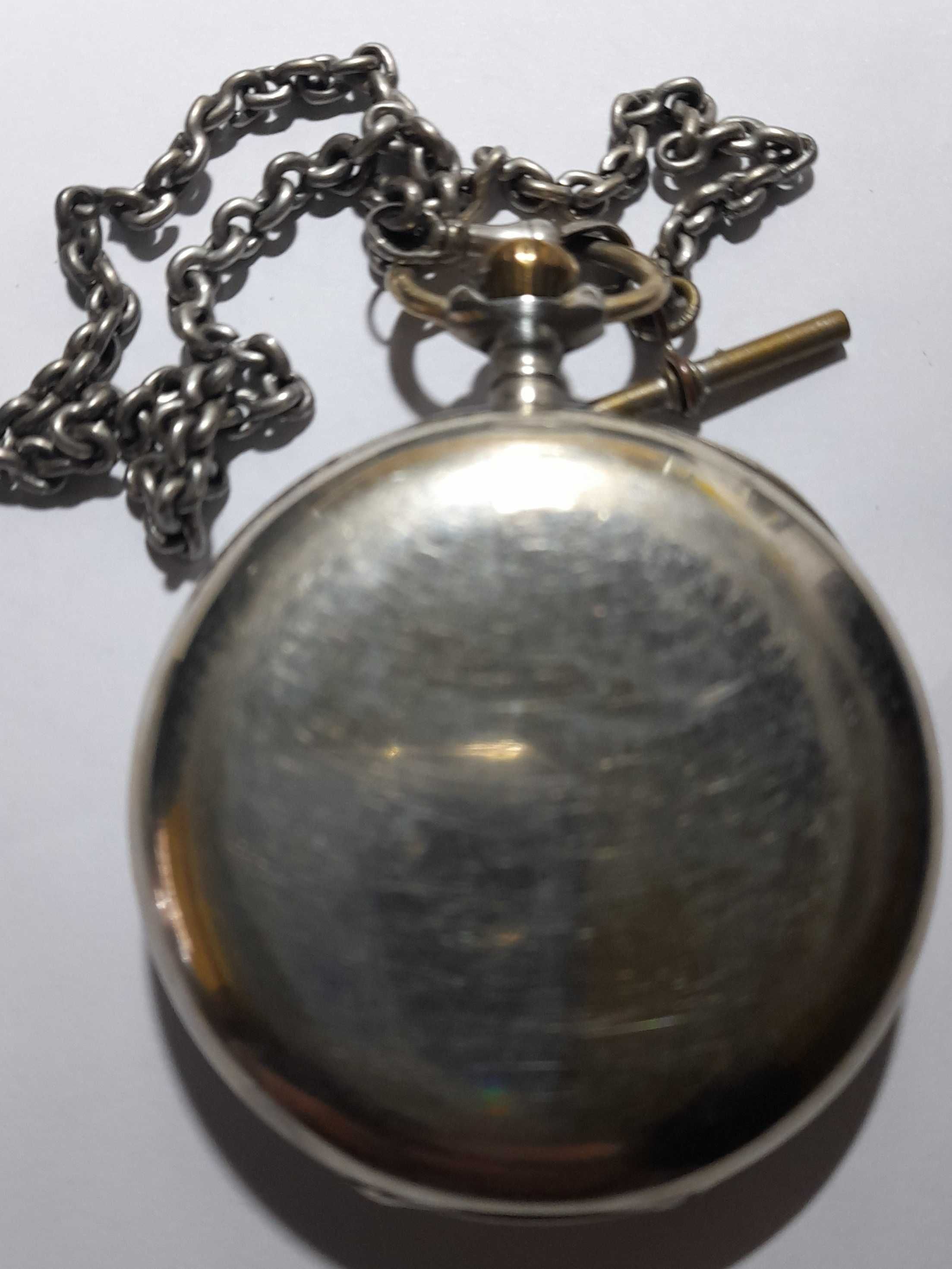 Ceas de buzunar cu lant de argint OMEGA anul 1917 FUNCTIONAL