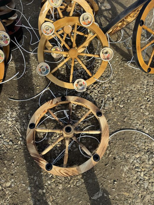 Lustra rustica tip roata