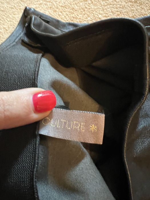 Pantaloni  colanti/ piele naturala strech S