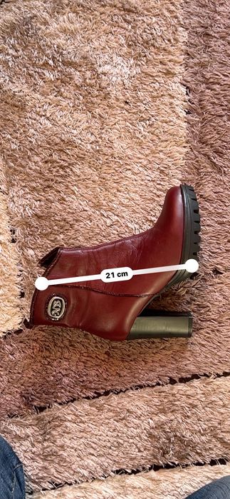 Боти/ бордо, червени