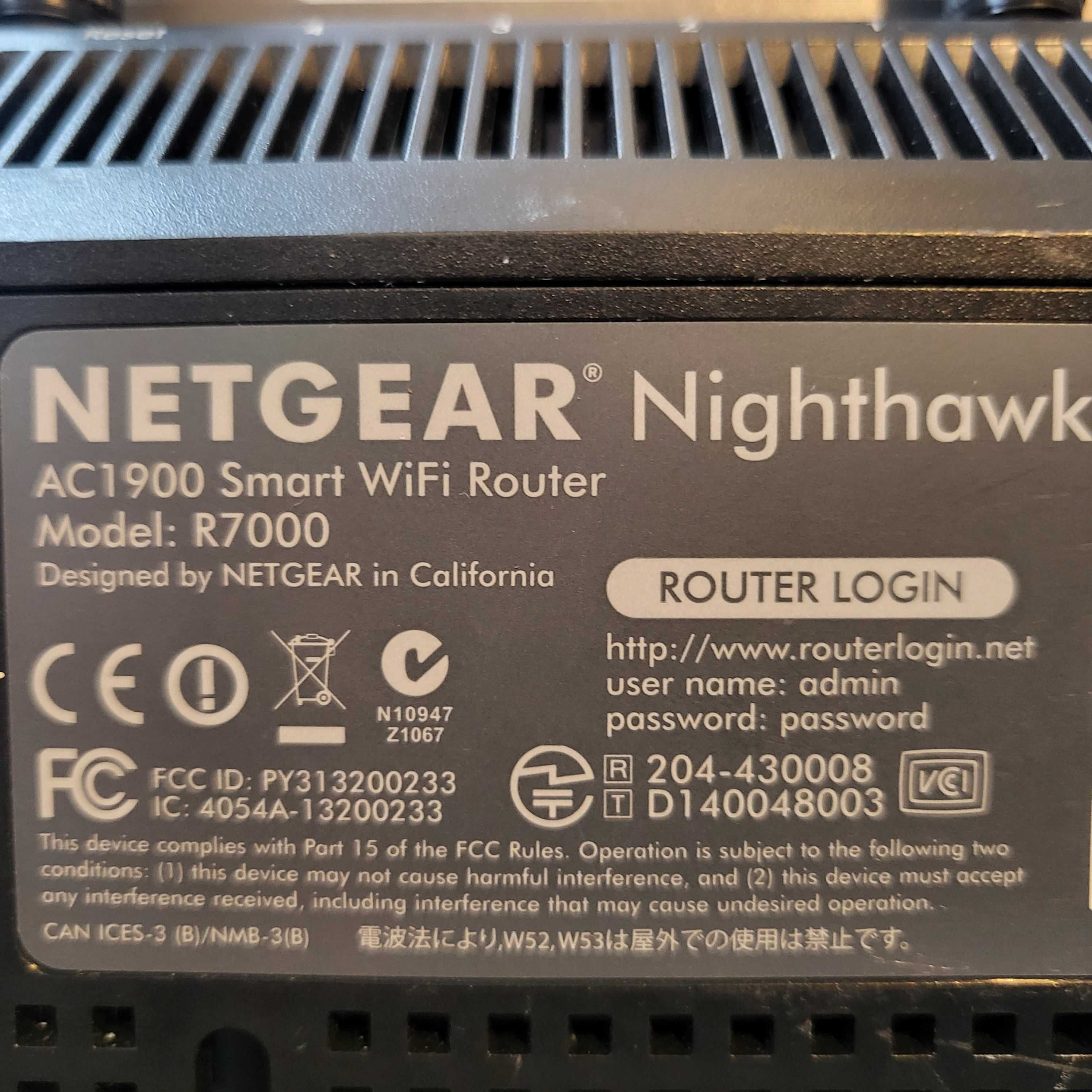 Router Gaming NETGEAR Nighthawk R7000 5ghz Dual-Band AC 1900Mpbs