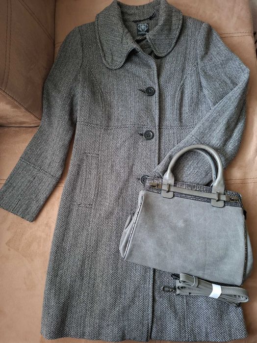 Дамско сиво палто