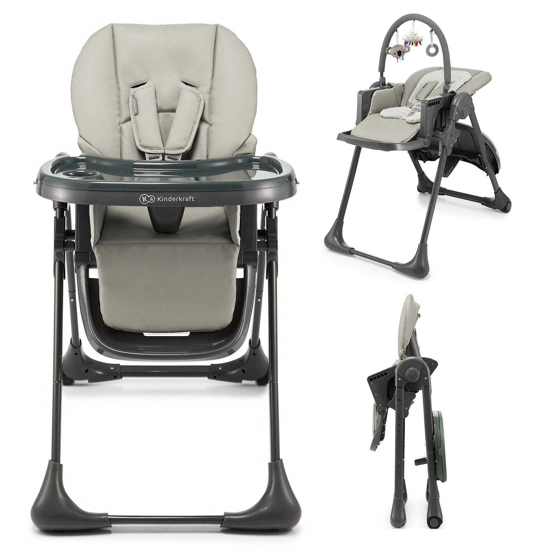 Стол за хранене KinderKraft - СИВ