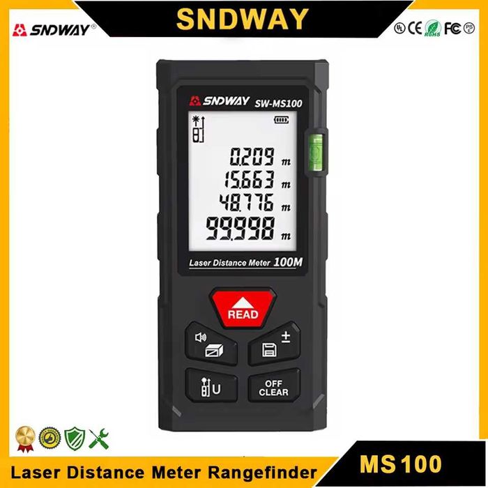 Лазерна ролетка 100м SNDWAY