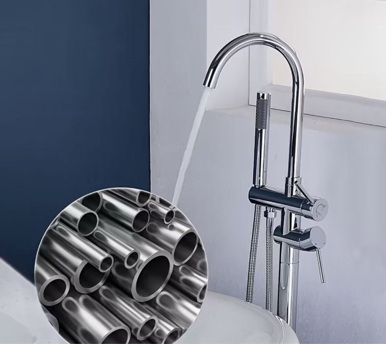 Baterie cada freestanding aurie si argintie