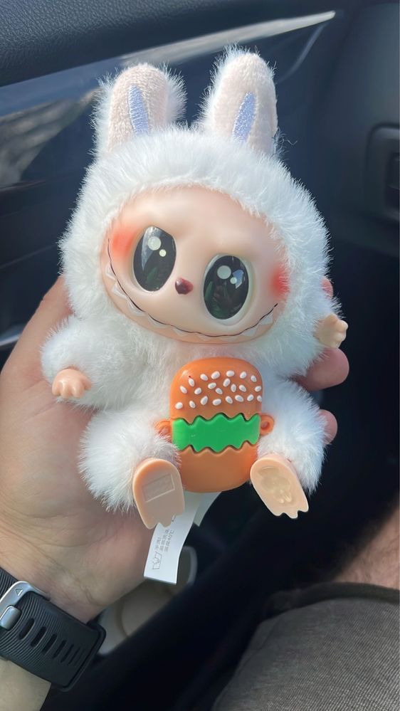 Jucarie de colectie LABUBU Bunny, super adorabila 15 cm, cadou perfect