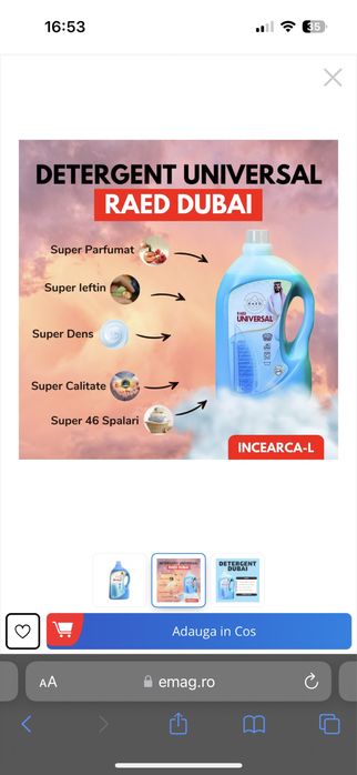 Detergent lichid calitate buna RAED Dubai