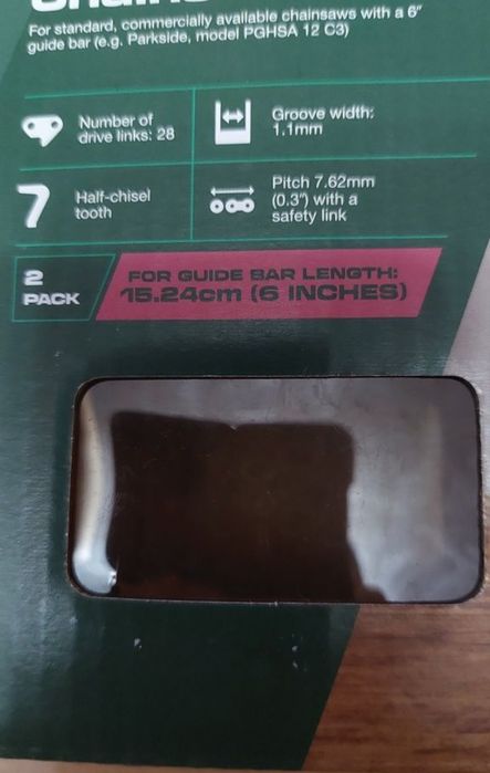 Lanț pentru mini drujba parkside 20v-PAGHS20-Li B2,15.24cm-6inch,Nou!