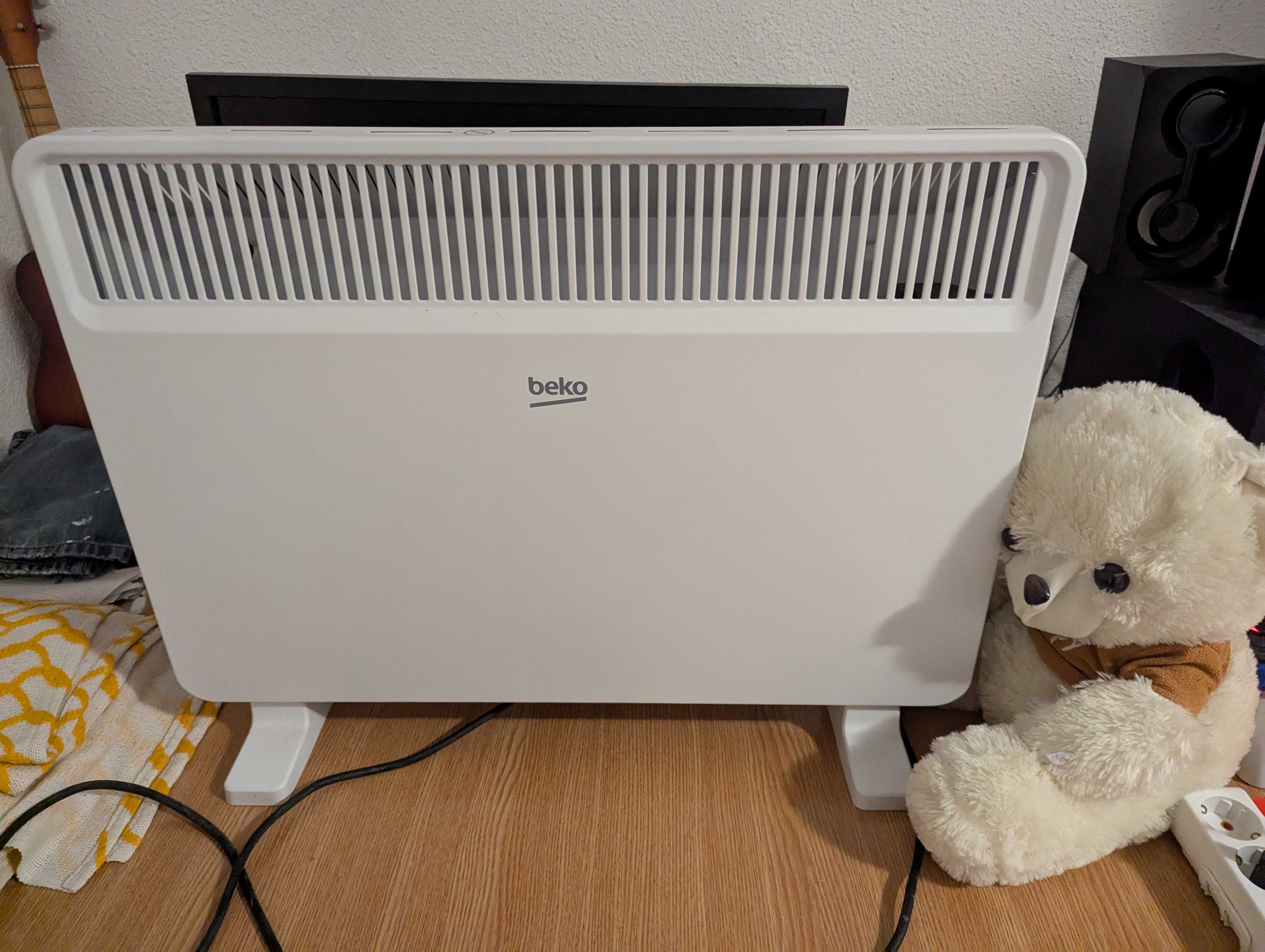 Convector electric de podea BEKO 2 trepte putere, 1800W, Alb