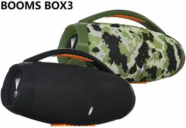 80W Най-Мощната,Голяма BOOMS BOX 3!Преносима блутут колонка