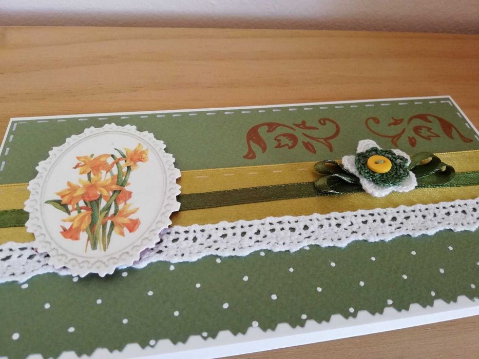 Картички с цветя РЪЧНА изработка