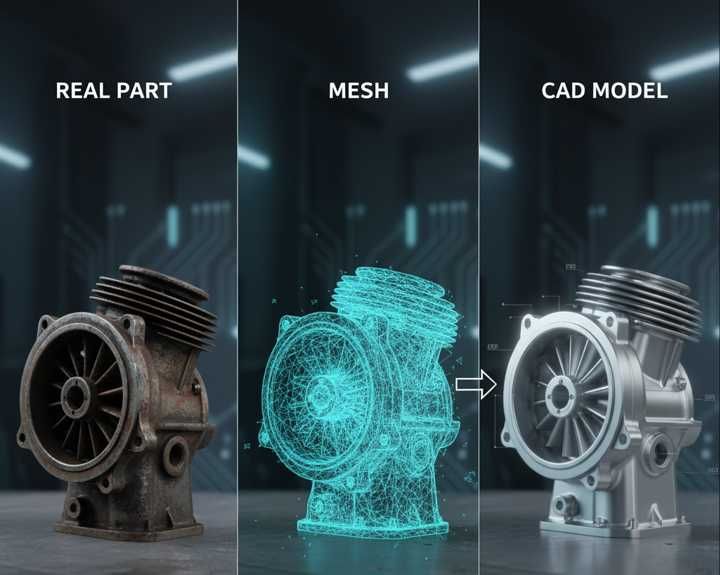 Proiectare CAD, Desen tehnic, Scanare 3D Precizie, Inginerie Inversă,