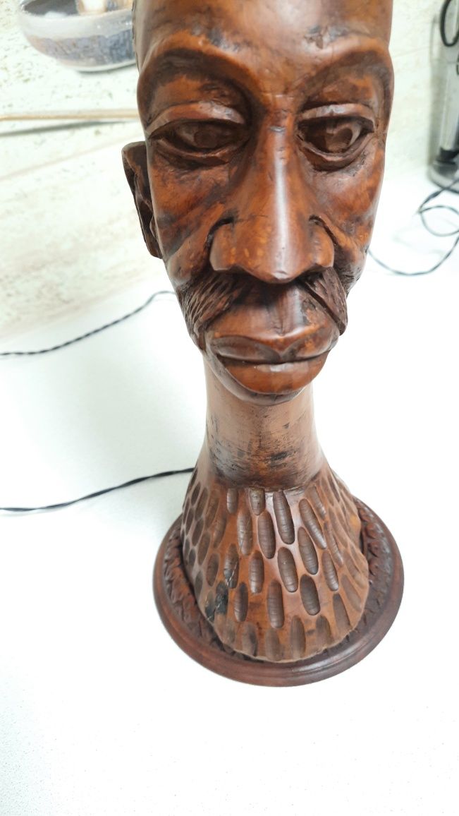 Bust sculptura africana tip veioza