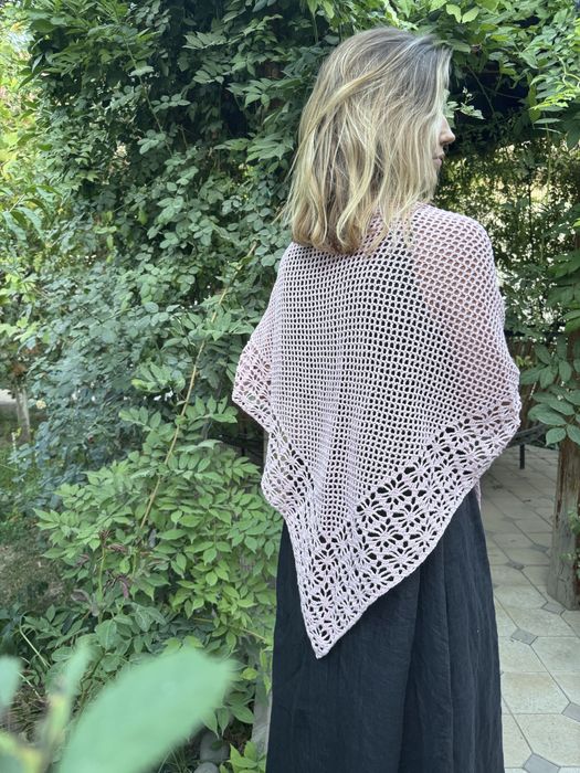 Шаль ручной работы