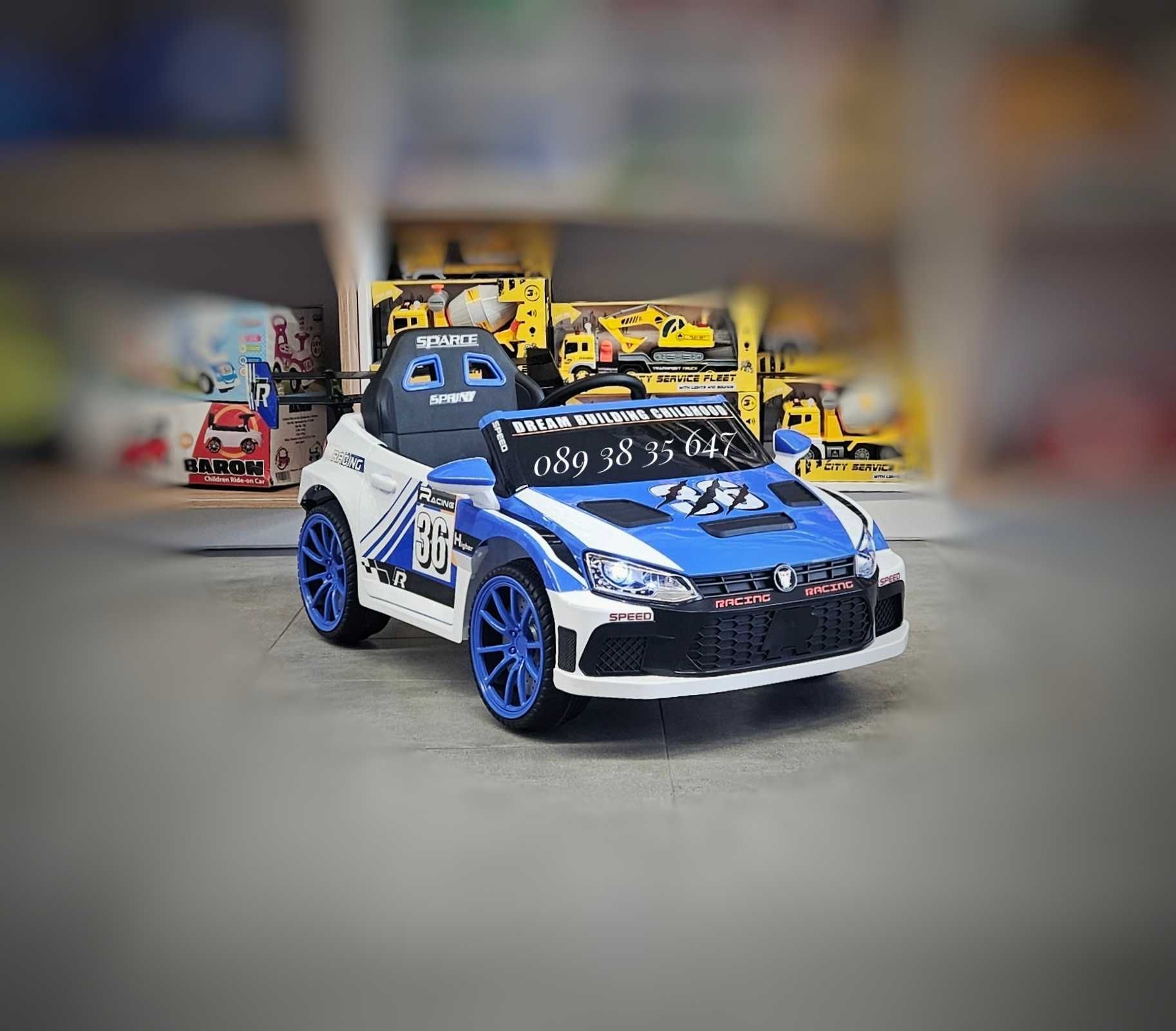ТОП ЦЕНА!НОВО!Акумулаторна кола VW Drift BLUE с 12V,функция дрифт,USB