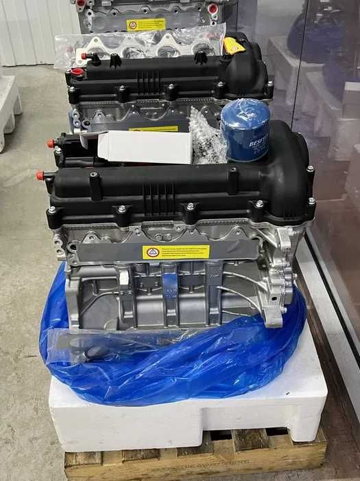 Новый двигатель Hyundai accent Kia rio 1.6 акцент рио Гарантия (22)