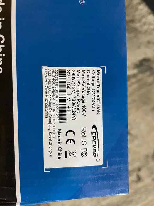 Regulator/Controler Solar EPEVER, Model MPPT 20A 30A MPPT, 12V 24V