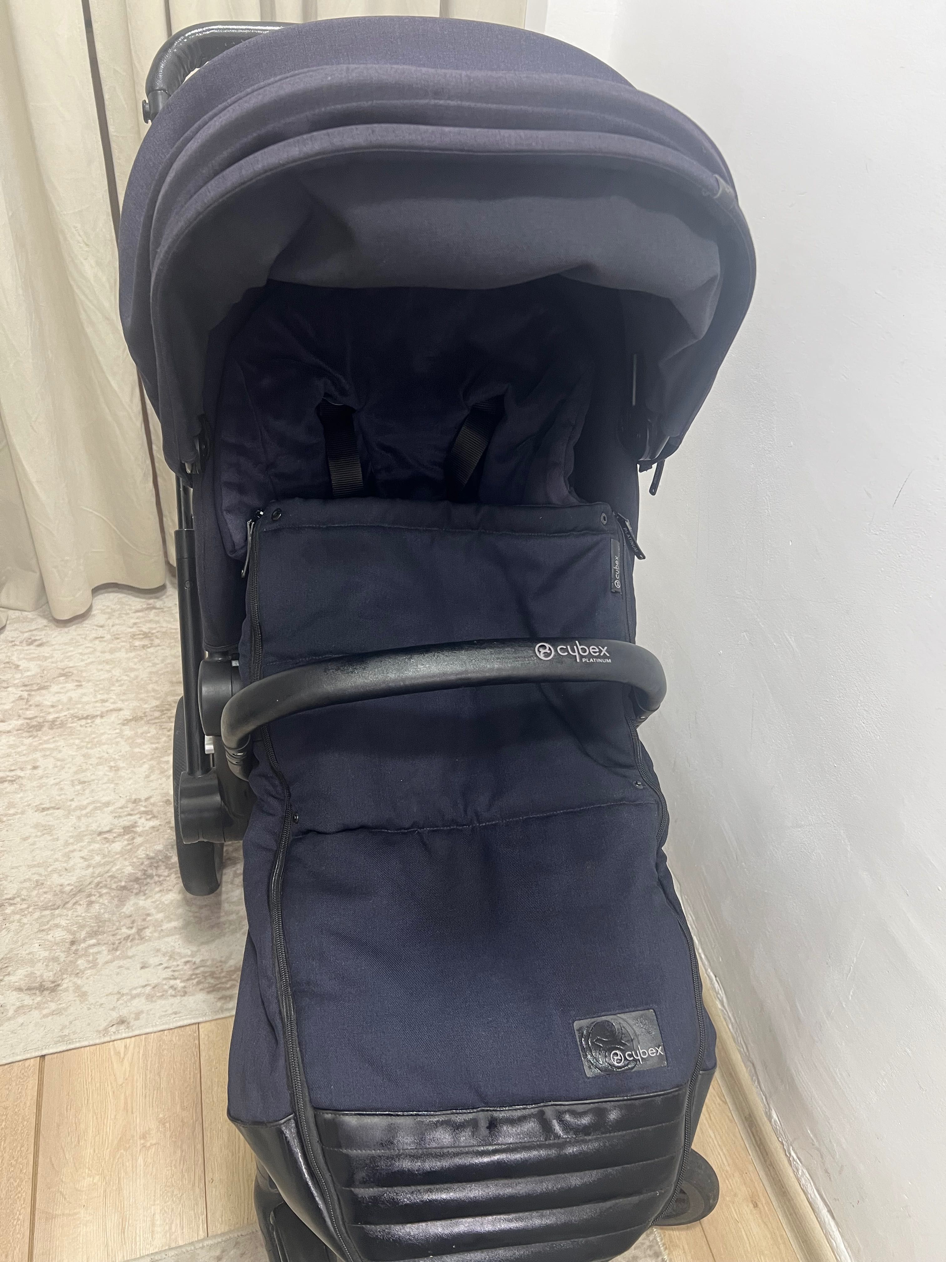Cybex Priam midnight blue + подарък
