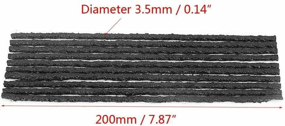 Фитили за лепене на автомобилни гуми 20см  - Цена за 10бр. (1 лист)