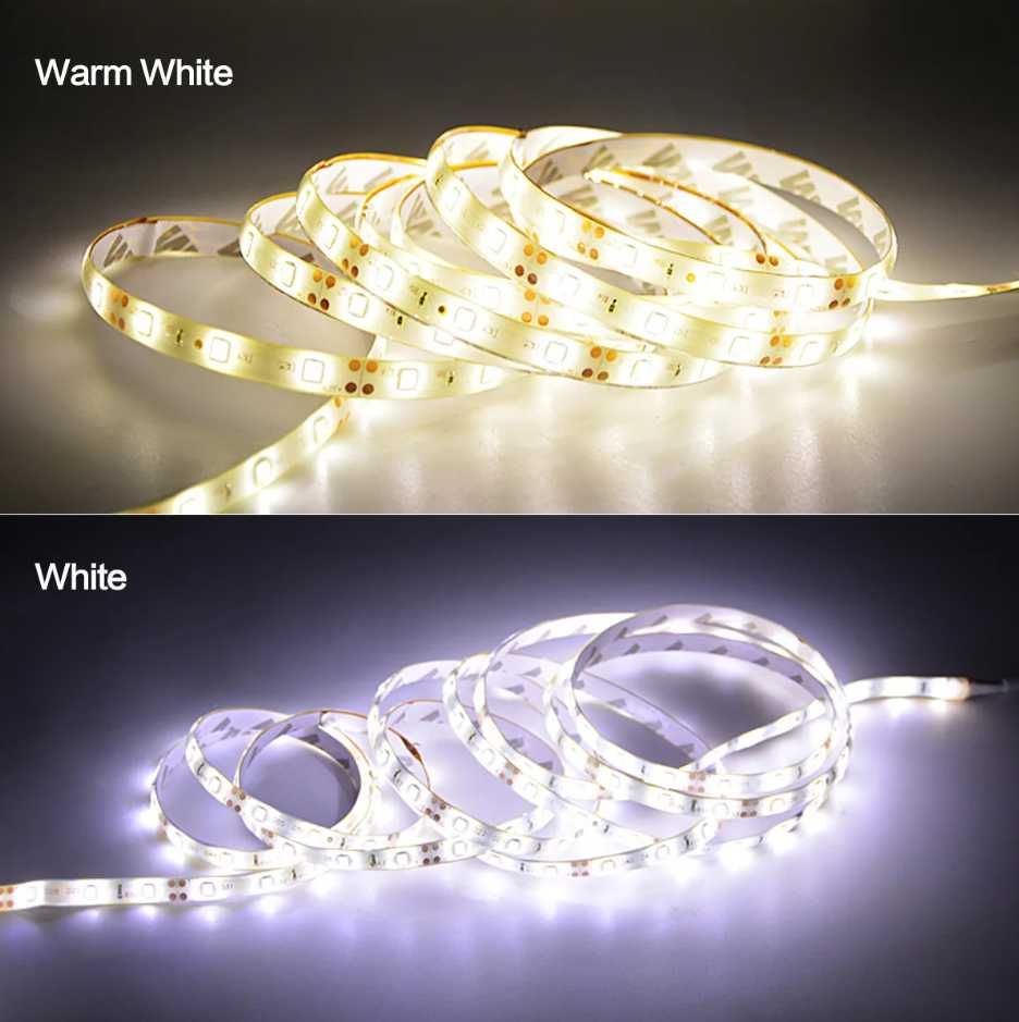 USB Led лента за кухня 2м , 5м. с сензорен ключ / жълта, бяла светлина