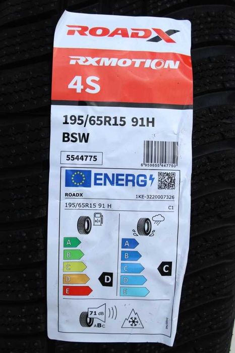 Anvelope noi 195/65 R15 91H, RoadX, All Season