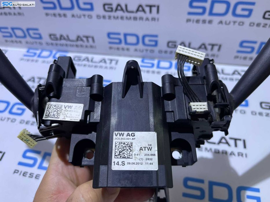 Ansamblu Maneta Manete Semnalizare Stergatoare Volkswagen Passat CC 2012 - 2017 Cod 3C5953501BF 3C5953502 [L8339]