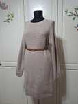 Rochie/tunică bej tricotata L/XL