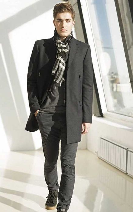 Palton slim de lux 48 M WINDSOR lana si casmir albastru