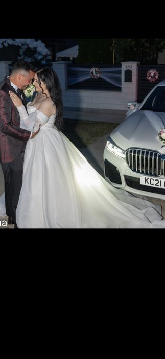 Rochie de mireasă tip prințesă Eden Bride, organza, mărimea 40-42 + vo