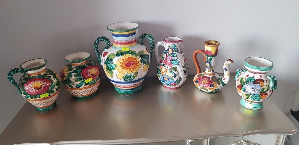 Vaze/carafe vechi din ceramică italiană