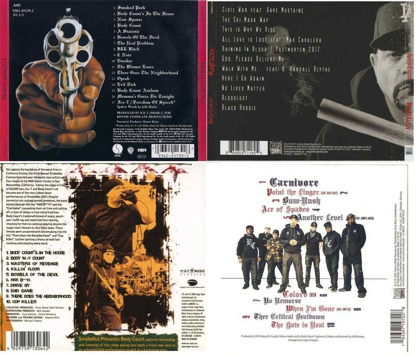 Body Count - Discografie Colectie CD