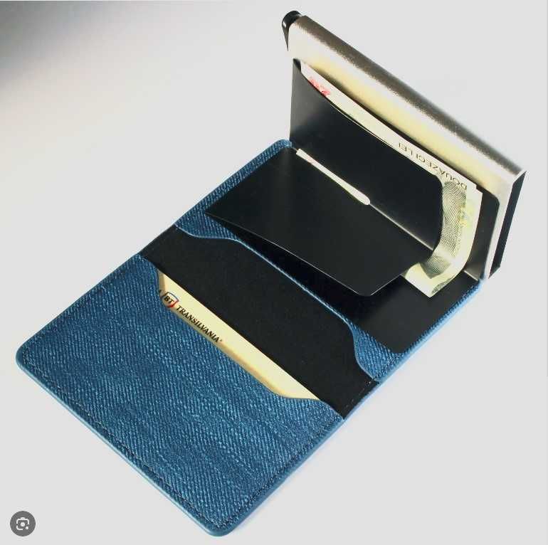 Portofel/portcarduri Albastru, material